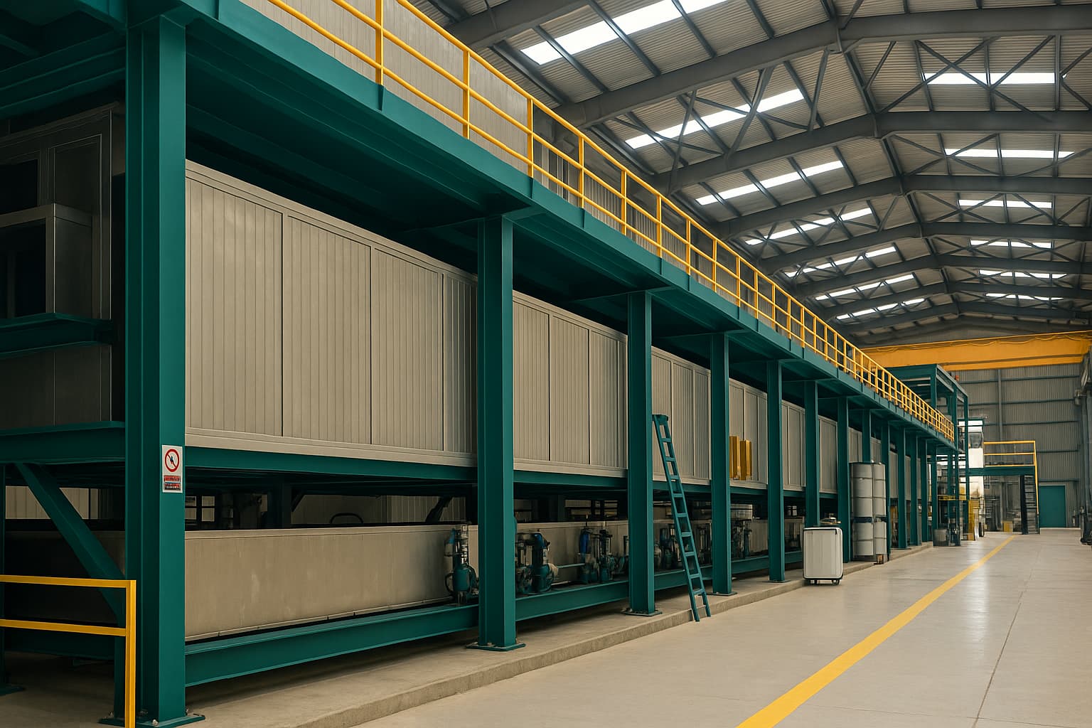 Pre-Painted Galvanized Iron (PPGI) 10 PPGI coil passing through curing oven for coating solidification