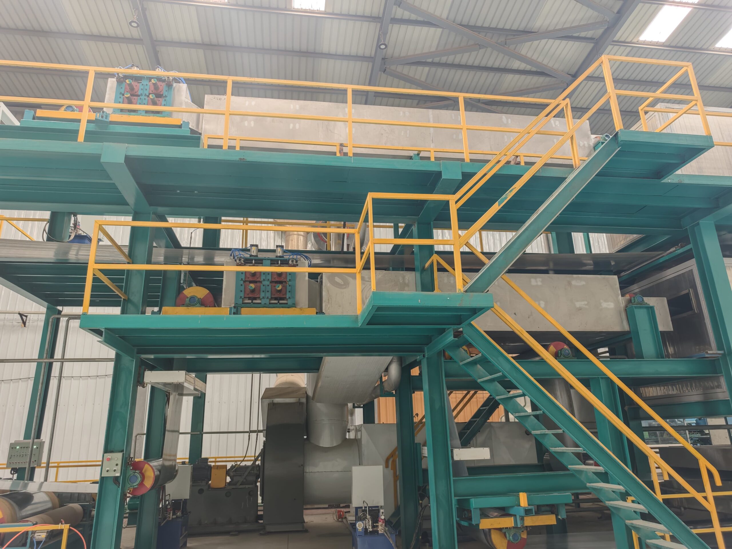 Pre-Painted Galvanized Iron (PPGI) 11 PPGI steel coil cooling area after heat treatment